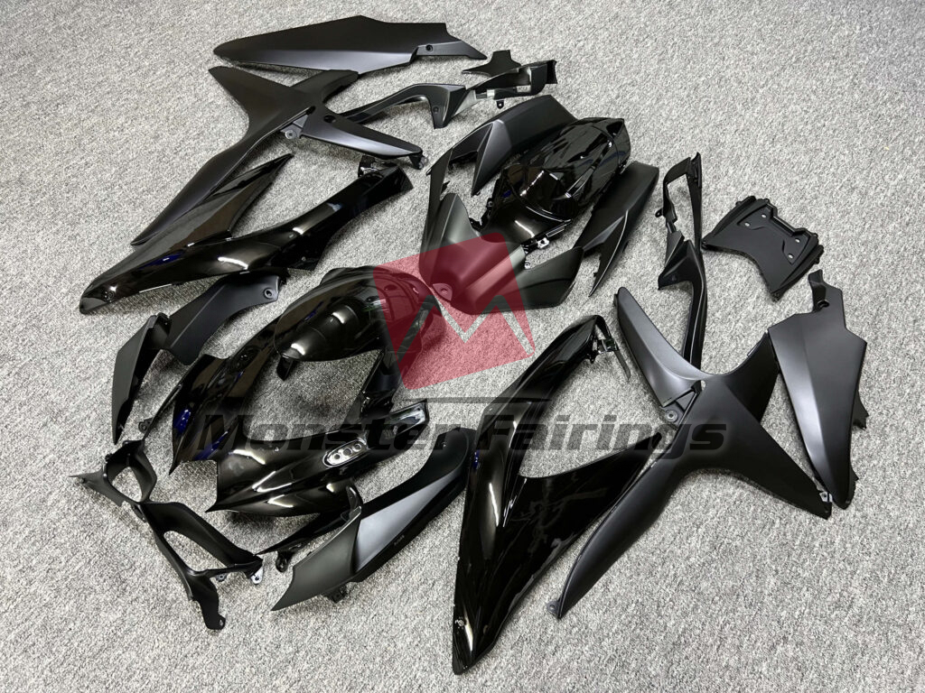 Matte & Gloss Black ABS fairings for Suzuki GSXR 600 - 750 2008 - 2010 - premium OEM fit kit by Monster Fairings