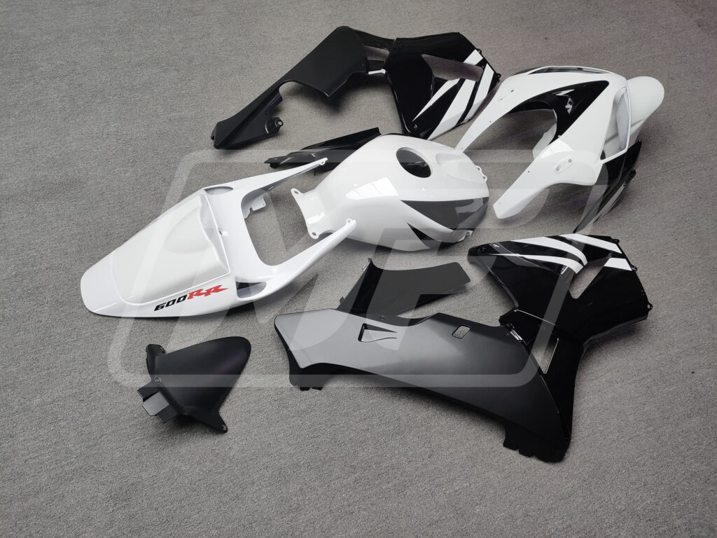 Gloss White & Black ABS fairings for Honda CBR600RR 2005 - 2006 - premium OEM fit kit by Monster Fairings
