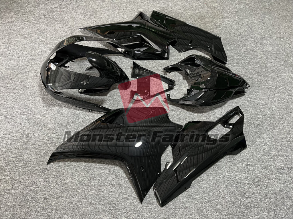 Ducati 848 1098 1198 custom ABS fairings 2007 - 2012 in Gloss Black - durable replacement kit, Monster Fairings