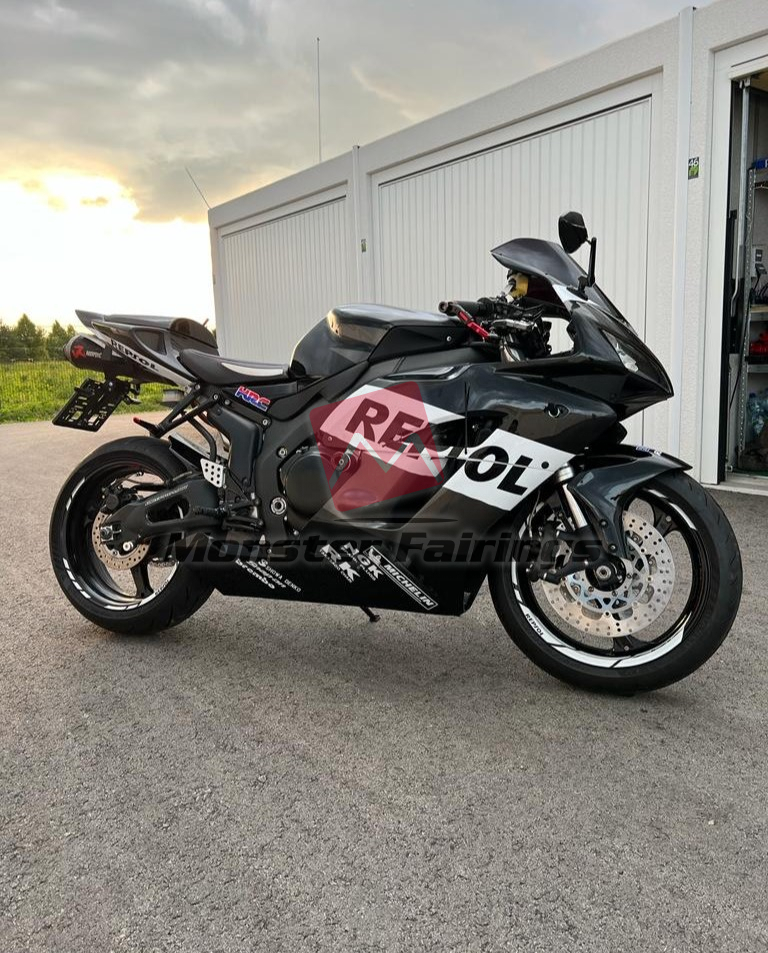 Honda CBR1000RR 2004 - 2005 ABS fairings, Silver Black Repsol - high - quality motorcycle kit by Monster Fairings