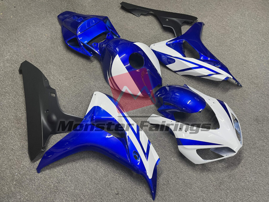 Gloss Blue & White ABS fairings for Honda CBR1000RR 2006 - 2007 - premium OEM fit kit by Monster Fairings