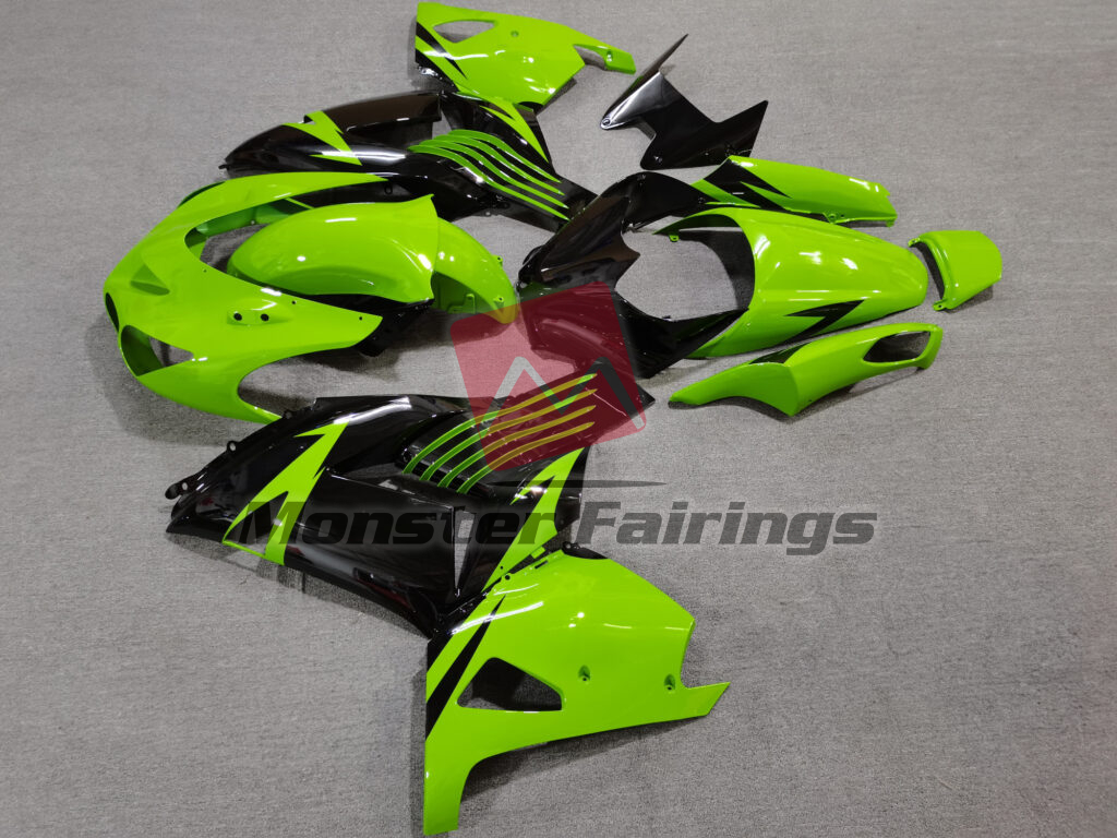 Gloss Light Green & Black ABS fairings for Kawasaki ZX14R 2006 - 2011 - premium OEM fit kit by Monster Fairings