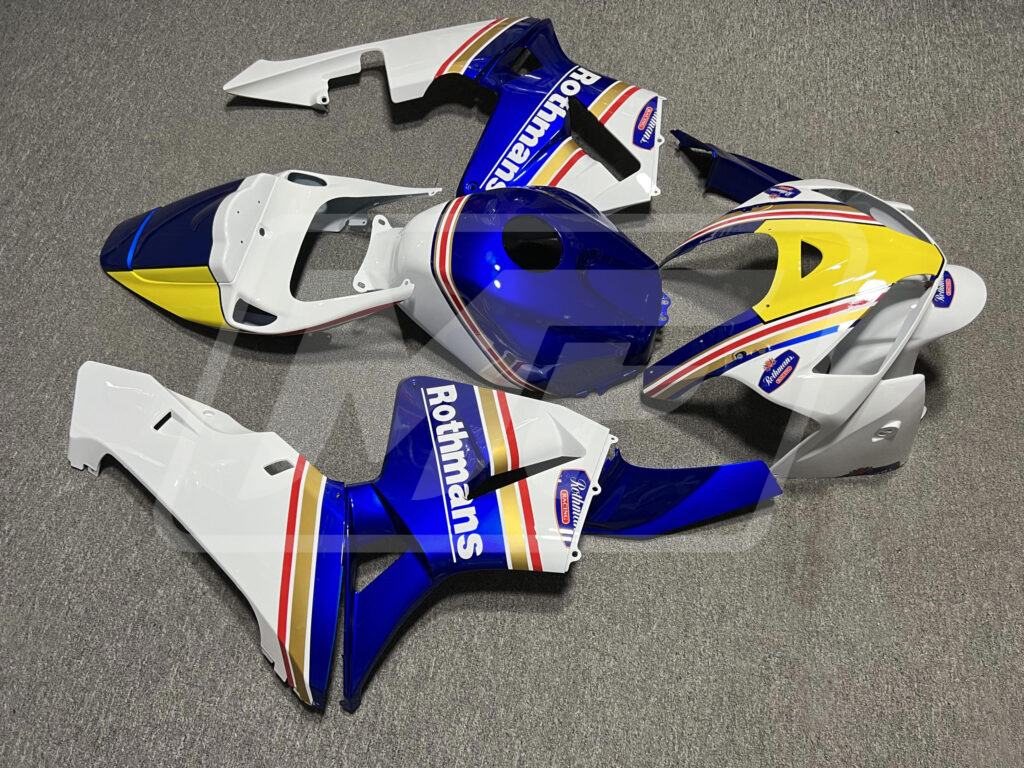2005 - 2006 Honda CBR600RR Gloss Rothmans fairing set - ABS injection, custom painted by Monster Fairings