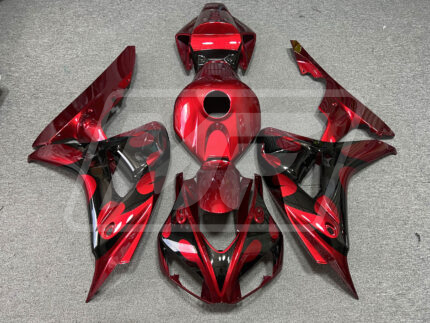 Honda CBR1000RR 2006-2007 Gloss Red & Black ABS Fairings | Monster Fairings