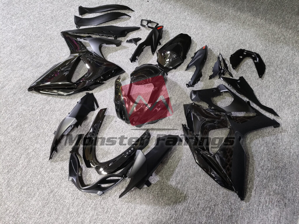 Gloss & Matte Black ABS fairings for Suzuki GSXR1000 2009 - 2016 - premium OEM fit kit by Monster Fairings