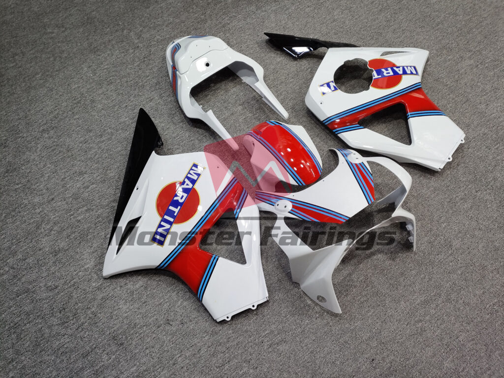 Honda CBR954RR custom ABS fairings 2002 - 2003 in Gloss White Martini - durable replacement kit, Monster Fairings