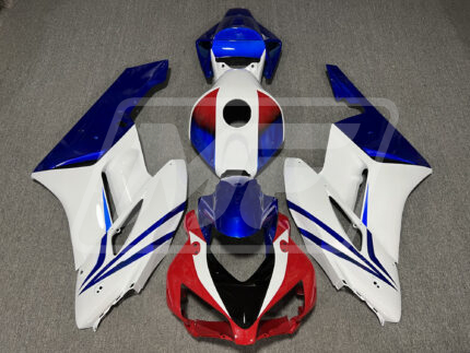 Honda CBR1000RR 2004-2005 Gloss Red & White with Blue ABS Fairings | Monster Fairings