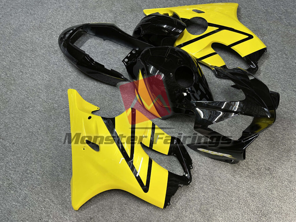 Gloss Yellow & Black ABS fairings for Honda CBR600 F4i 2004 - 2007 - premium OEM fit kit by Monster Fairings