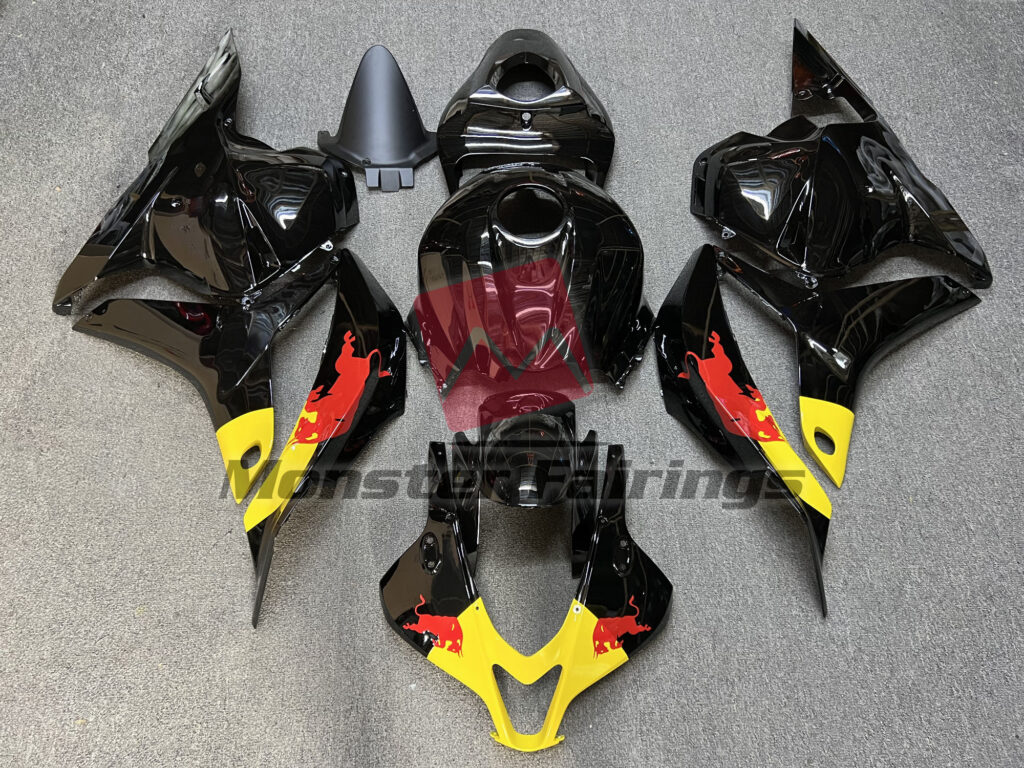 Honda CBR600RR 2009 - 2012 Gloss Black The Bull ABS fairings - custom motorcycle bodywork kit by Monster Fairings