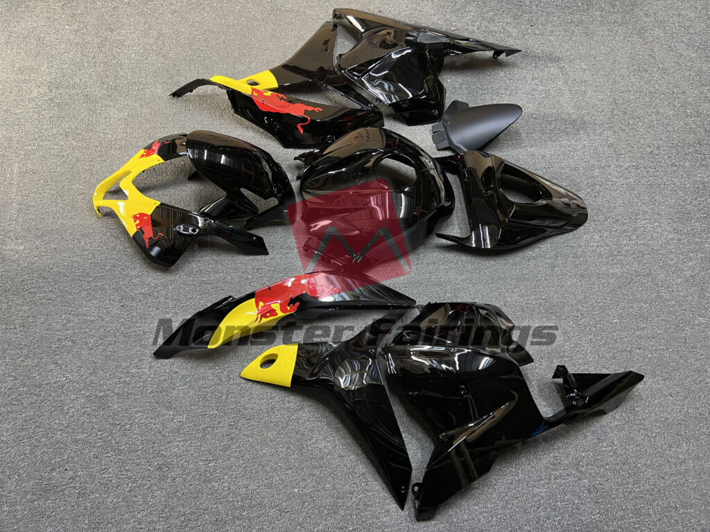 Honda CBR600RR custom ABS fairings 2009 - 2012 in Gloss Black The Bull - durable replacement kit, Monster Fairings