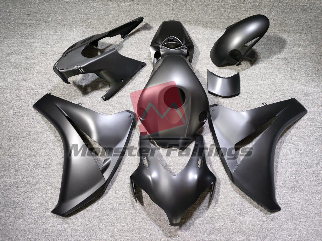 Honda CBR1000RR 2008 - 2011 Matte Black ABS fairings - custom motorcycle bodywork kit by Monster Fairings