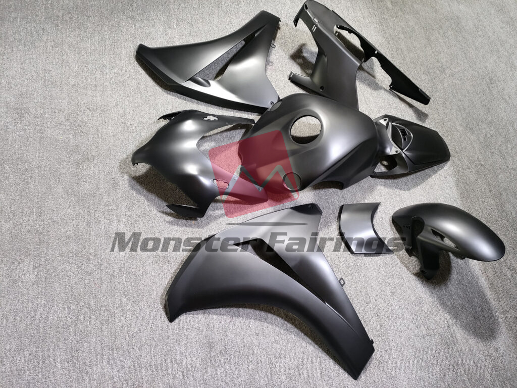 Honda CBR1000RR custom ABS fairings 2008 - 2011 in Matte Black - durable replacement kit, Monster Fairings