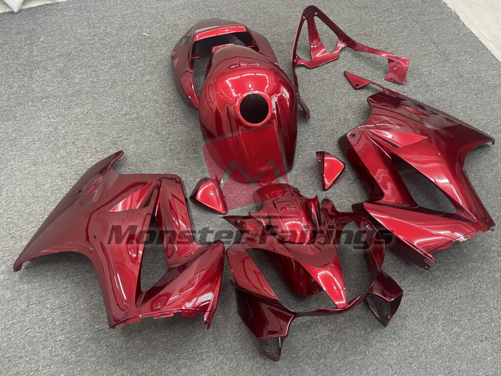 Deep Red Plain ABS fairings for Honda VFR800 2002 - 2012 - premium OEM fit kit by Monster Fairings