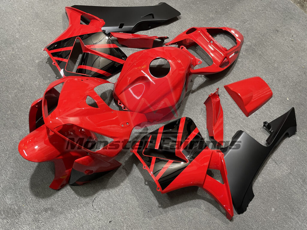 Red OEM Style ABS fairings for Honda CBR600RR 2005 - 2006 - premium OEM fit kit by Monster Fairings