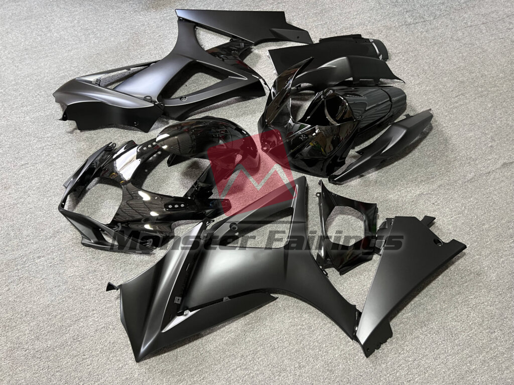 Matte & Gloss Black ABS fairings for Suzuki GSXR 1000 2007 - 2008 - premium OEM fit kit by Monster Fairings