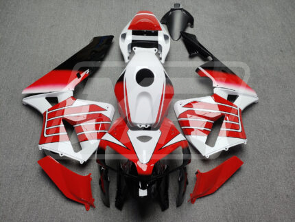 Honda CBR600RR 2005-2006 Gloss White With Red & Black ABS Fairings | Monster Fairings