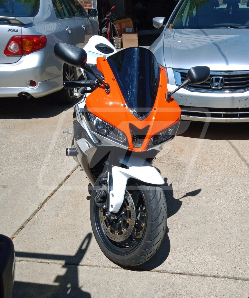 Honda CBR600RR custom ABS fairings 2009 - 2012 in Gloss Grey Black White & Orange - durable replacement kit, Monster Fairings