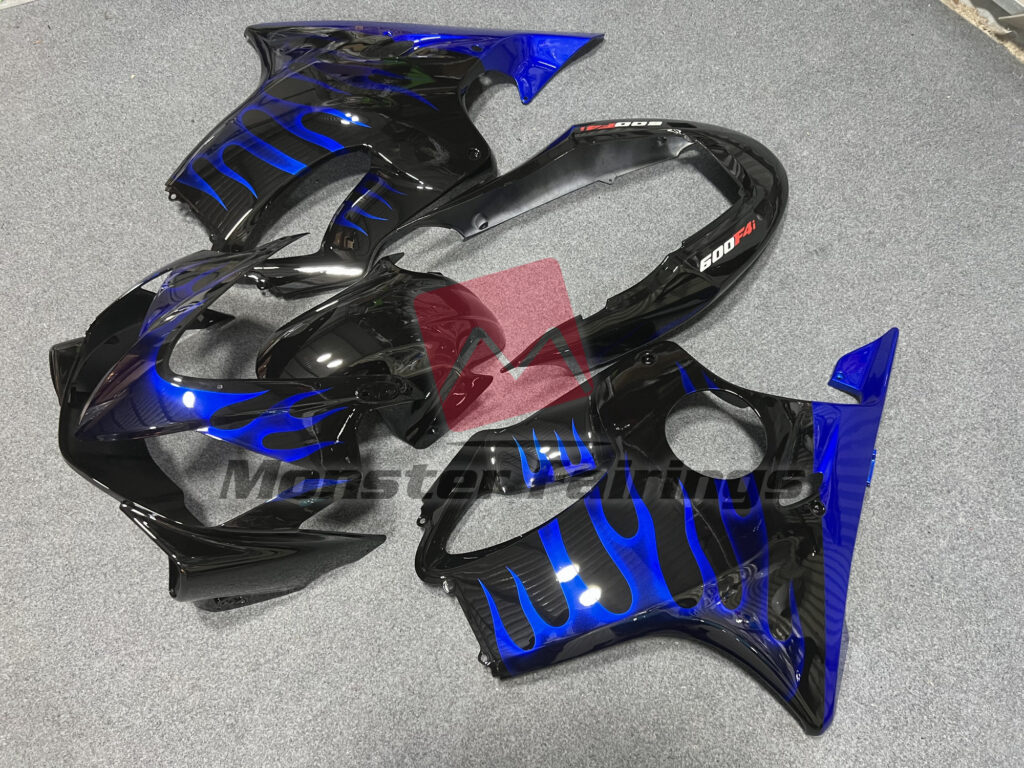Blue Flame ABS fairings for Honda CBR600 F4i 2004 - 2007 - premium OEM fit kit by Monster Fairings