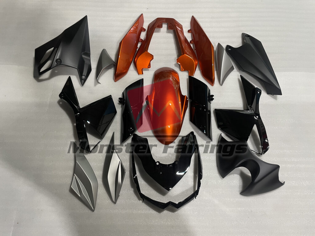 Kawasaki Z1000 2010 - 2013 Burnt Orange ABS fairings - custom motorcycle bodywork kit by Monster Fairings