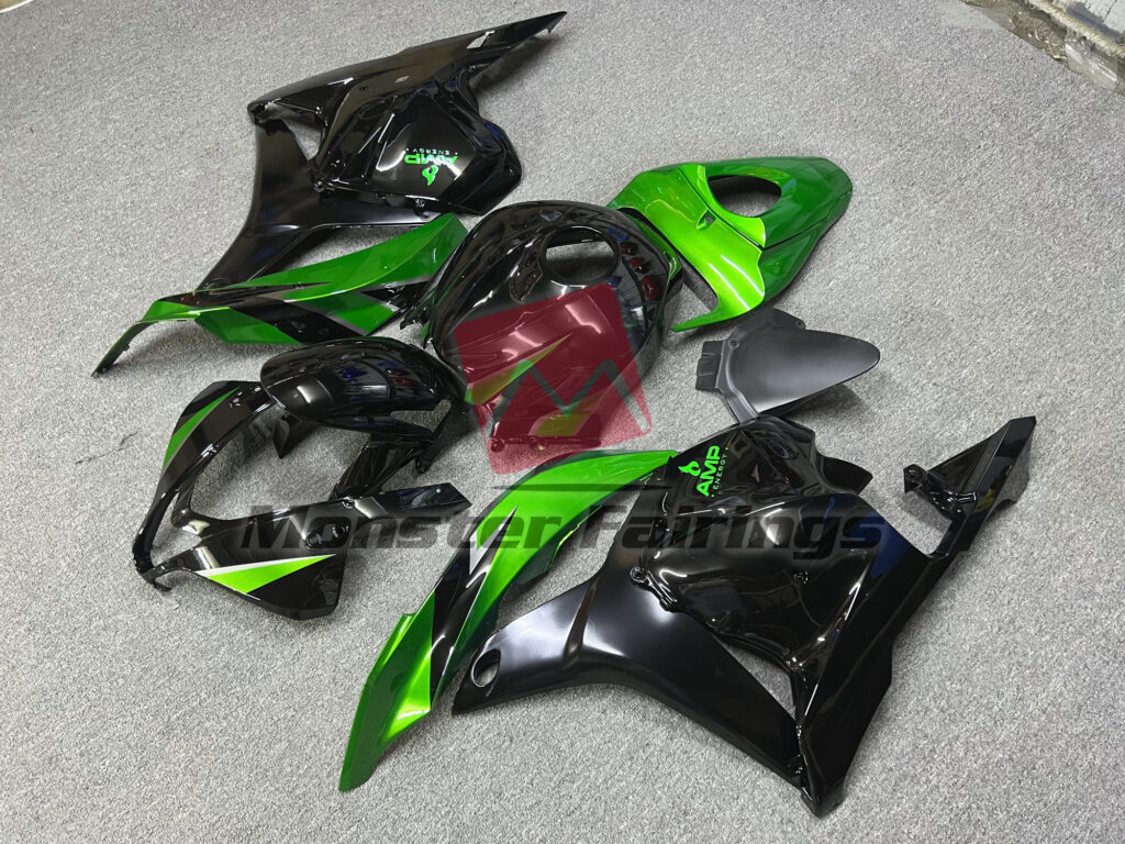 Special Green Gloss Black ABS fairings for Honda CBR600RR 2009 - 2012 - premium OEM fit kit by Monster Fairings