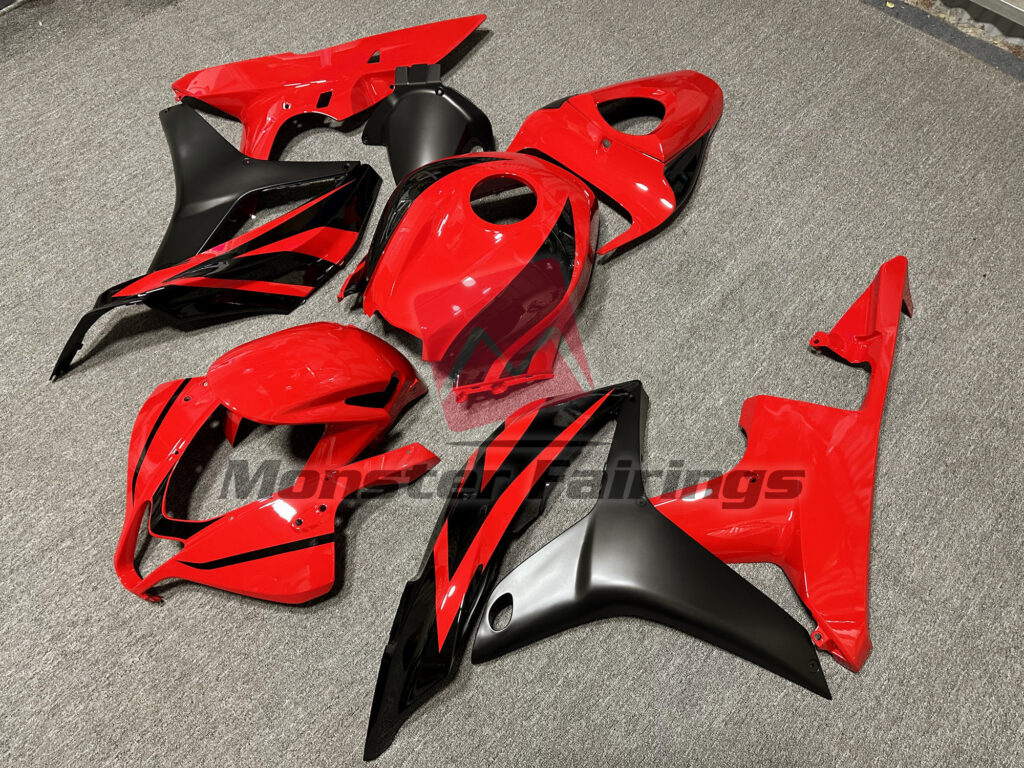 OEM Red Style ABS fairings for Honda CBR600RR 2007 - 2008 - premium OEM fit kit by Monster Fairings