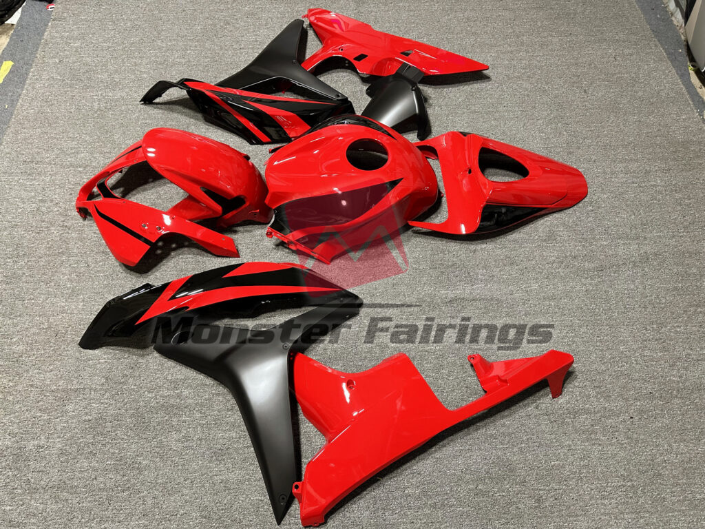2007 - 2008 Honda CBR600RR OEM Red Style fairing set - ABS injection, custom painted by Monster Fairings