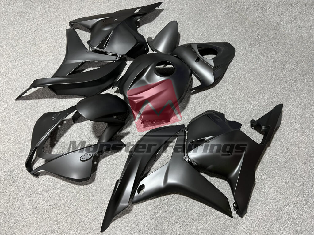 Honda CBR600RR custom ABS fairings 2009 - 2012 in Matte Black - durable replacement kit, Monster Fairings