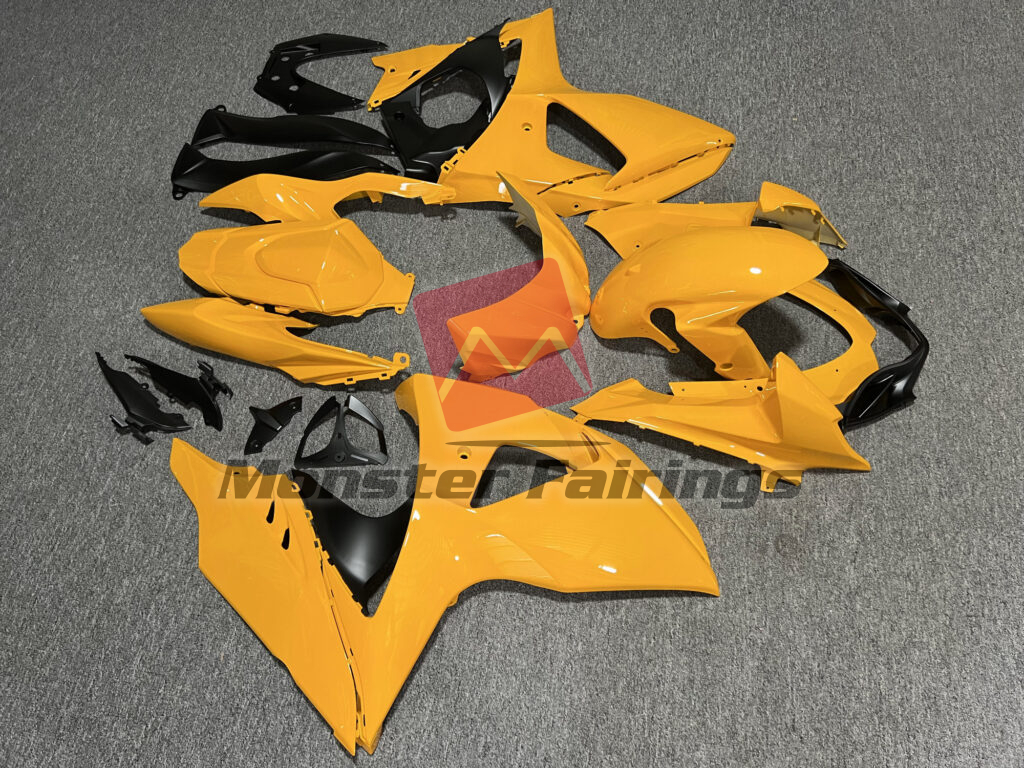 Suzuki GSXR 1000 custom ABS fairings 2009 - 2016 in Gloss Yellow - durable replacement kit, Monster Fairings