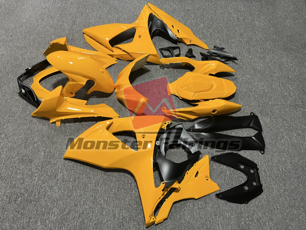 2009 - 2016 Suzuki GSXR 1000 Gloss Yellow fairing set - ABS injection, custom painted by Monster Fairings