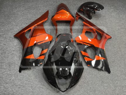 Suzuki GSXR 1000 2003-2004 Gloss Burnt Orange & Black ABS Fairings | Monster Fairings