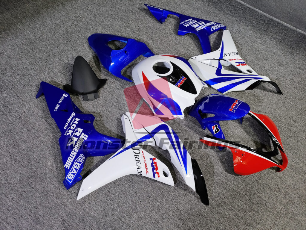 Honda CBR600RR custom ABS fairings 2007 - 2008 in OEM Style HRC - durable replacement kit, Monster Fairings