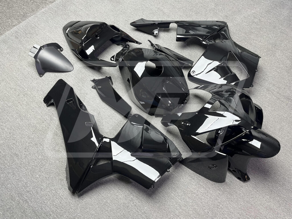Honda CBR600RR custom ABS fairings 2005 - 2006 in Gloss Black - durable replacement kit, Monster Fairings