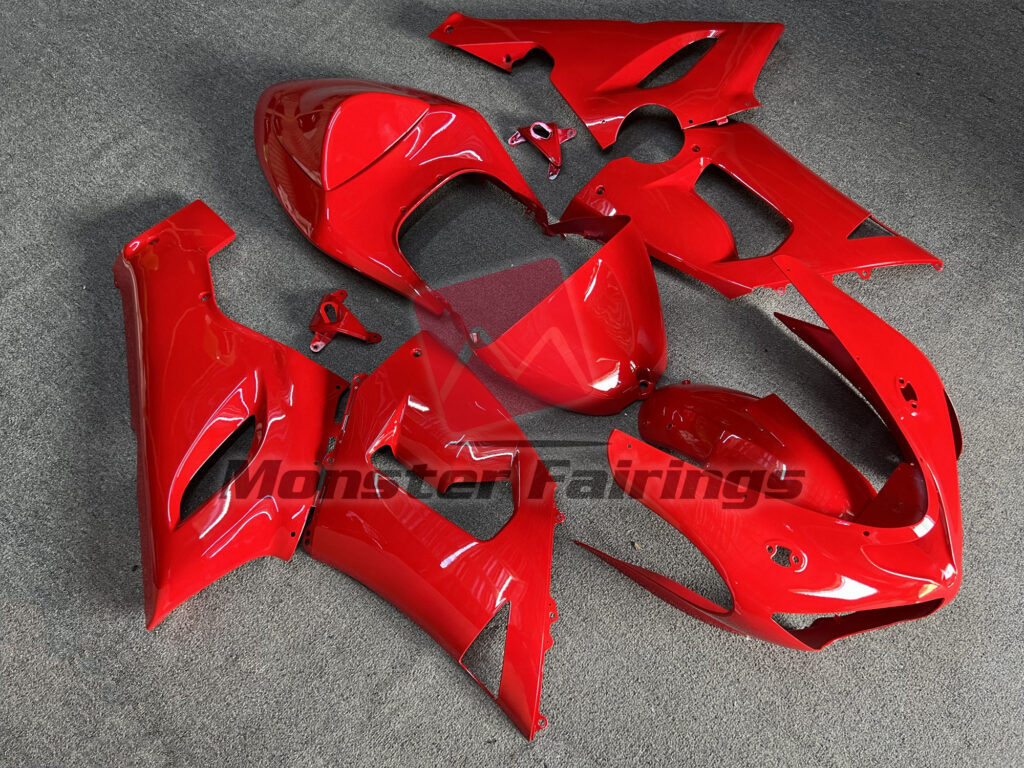 Red Gloss ABS fairings for Kawasaki ZX6R 2005 - 2006 - premium OEM fit kit by Monster Fairings