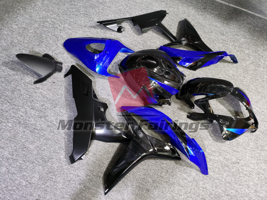 Blue Black ABS fairings for Honda CBR600RR 2007 - 2008 - premium OEM fit kit by Monster Fairings