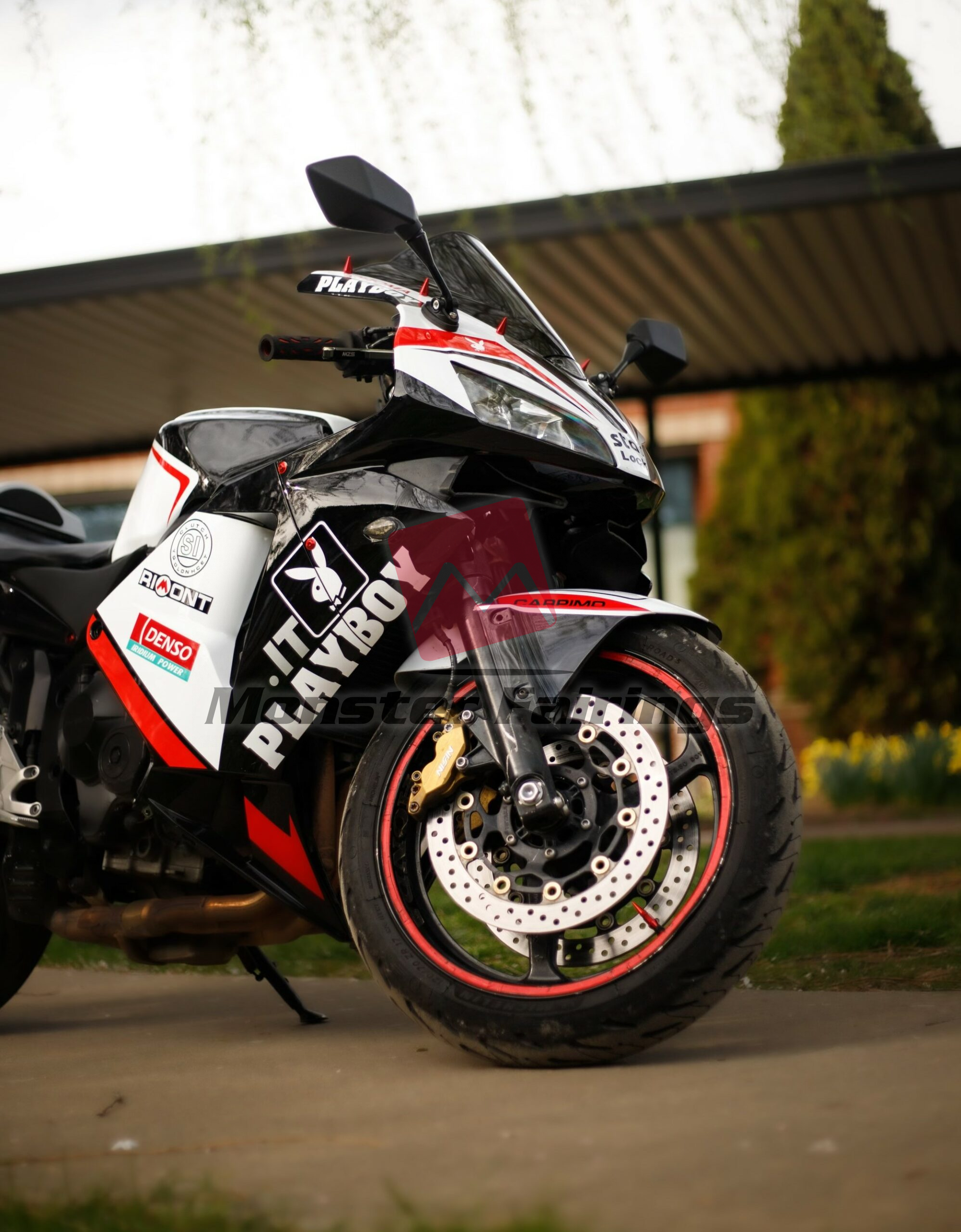 Honda CBR600RR 2003-2004 Red Playboy ABS Fairings | Monster Fairings