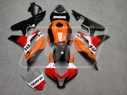 Honda CBR600RR 2007-2008 Light Orange White Repsol ABS Fairings | Monster Fairings