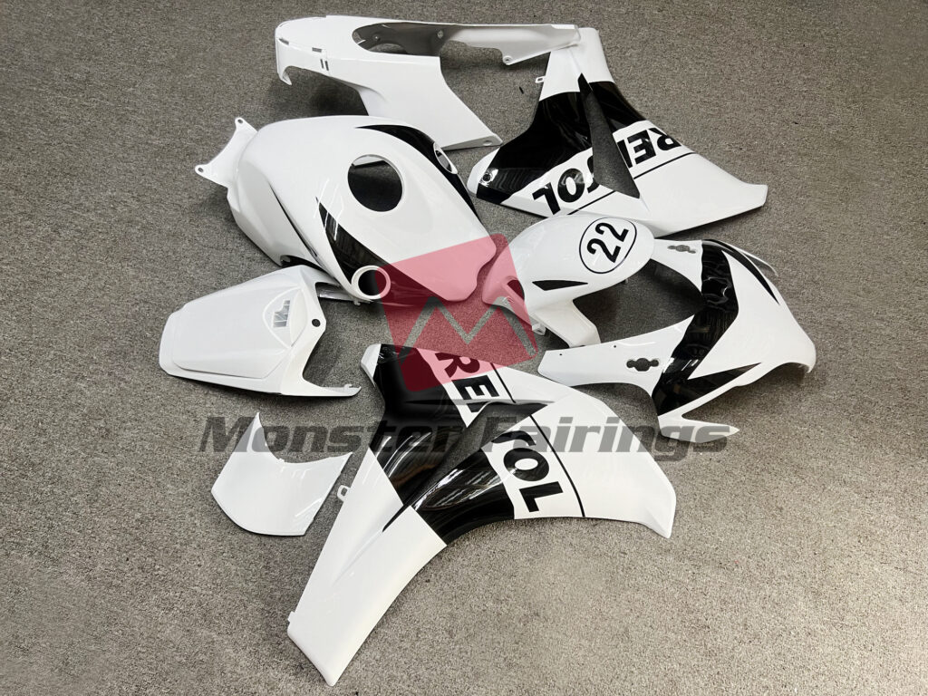 2008 - 2011 Honda CBR1000RR Gloss 22 Repsol fairing set - ABS injection, custom painted by Monster Fairings
