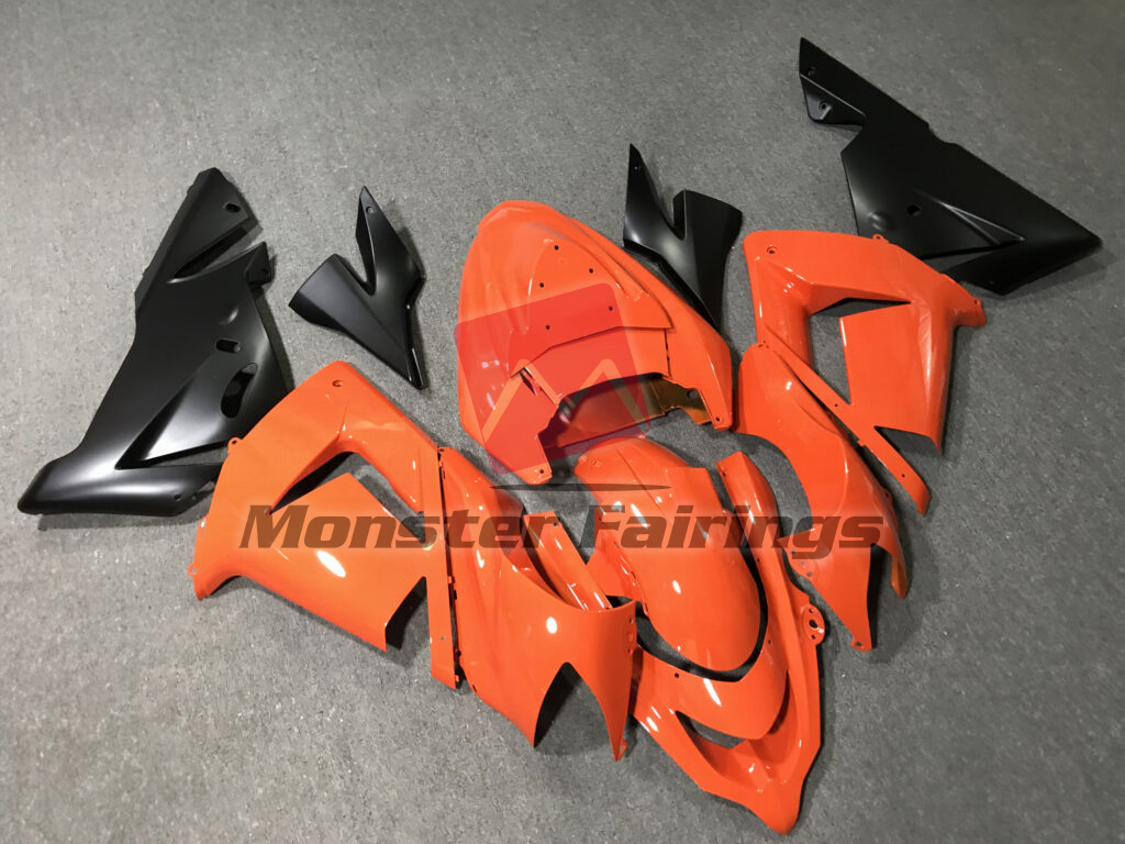 Orange Black ABS fairings for Kawasaki ZX10R 2004 - 2005 - premium OEM fit kit by Monster Fairings