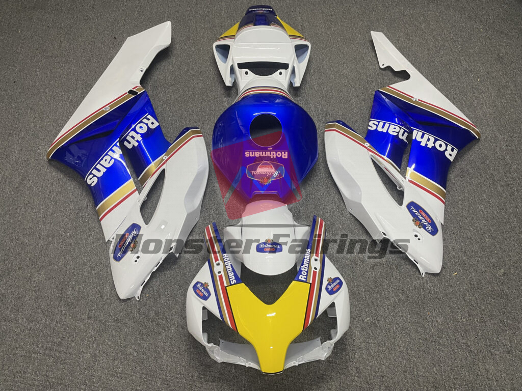 Honda CBR1000RR 2004 - 2005 Gloss White Rothmans ABS fairings - custom motorcycle bodywork kit by Monster Fairings