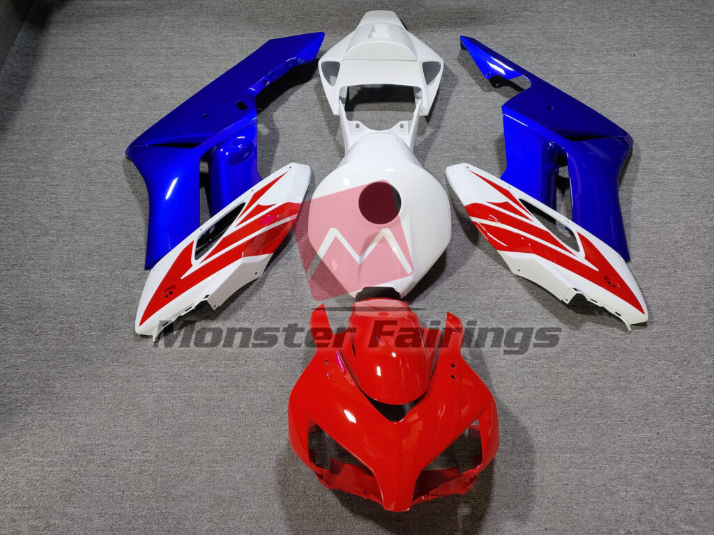 Honda CBR1000RR 2004 - 2005 Red and Blue ABS fairings - custom motorcycle bodywork kit by Monster Fairings