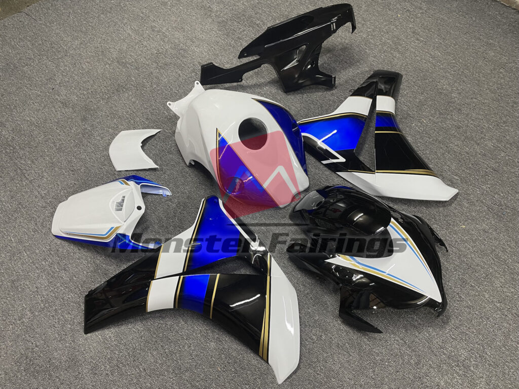 Unbranded Blue and Gold ABS fairings for Honda CBR1000RR 2008 - 2011 - premium OEM fit kit by Monster Fairings