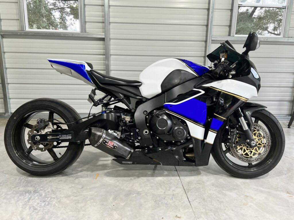 2008 - 2011 Honda CBR1000RR Unbranded Blue and Gold fairing set - ABS injection, custom painted by Monster Fairings