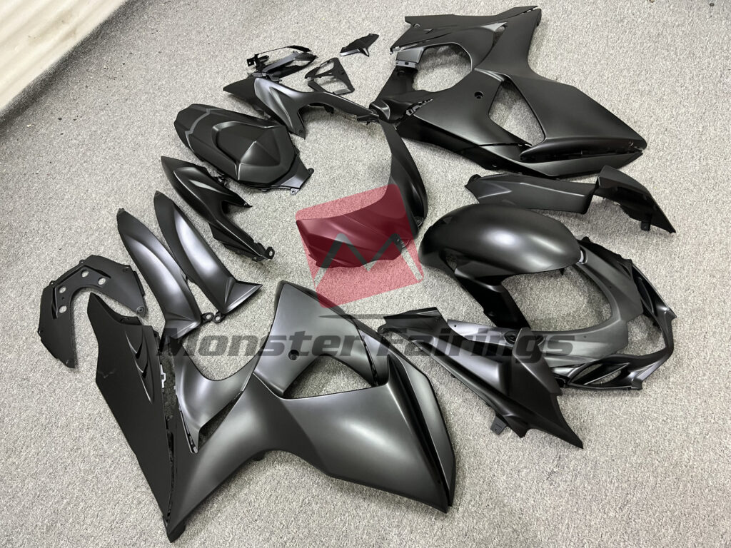 Matte Black ABS fairings for Suzuki GSXR 1000 2009 - 2016 - premium OEM fit kit by Monster Fairings
