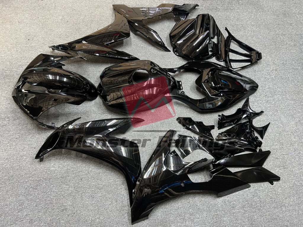 Monster Fairings ABS fairing kit for Yamaha R1 2004 - 2006 - Gloss Black, precise OEM fit