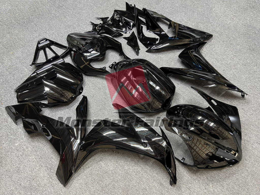Yamaha R1 custom ABS fairings 2004 - 2006 in Gloss Black - durable replacement kit, Monster Fairings