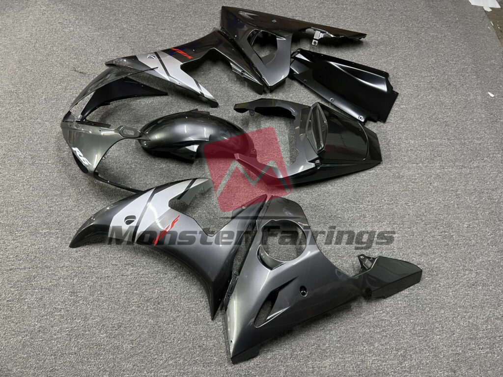 2003 - 2004 Yamaha R6 Gunmetal fairing set - ABS injection, custom painted by Monster Fairings