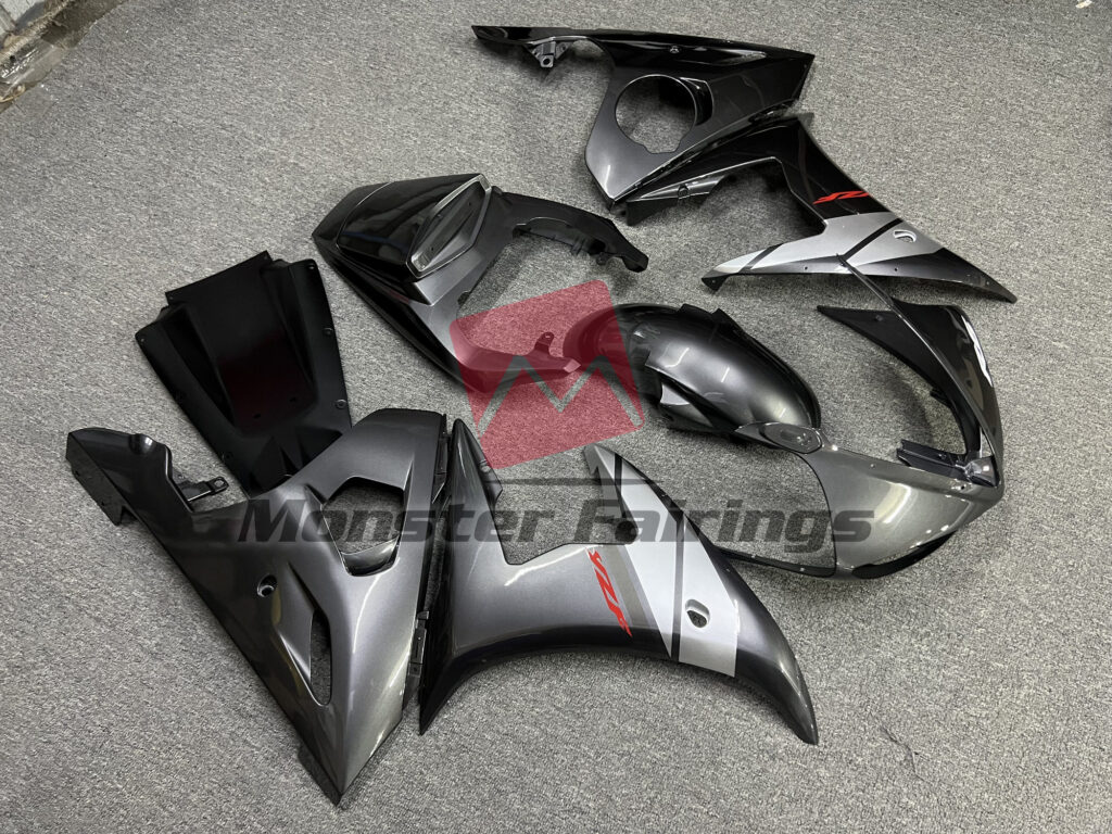 Gunmetal ABS fairings for Yamaha R6 2003 - 2004 - premium OEM fit kit by Monster Fairings