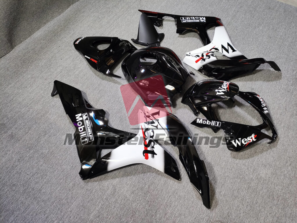 Honda CBR600RR custom ABS fairings 2007 - 2008 in Classic West Style - durable replacement kit, Monster Fairings