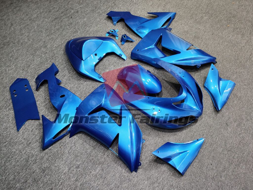 Gloss Metallic Blue ABS fairings for Kawasaki ZX10R 2006 - 2007 - premium OEM fit kit by Monster Fairings