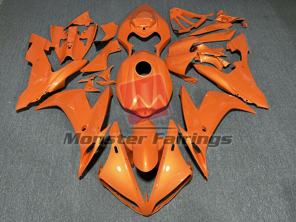 Yamaha R1 2004 - 2006 Special Orange ABS fairings - custom motorcycle bodywork kit by Monster Fairings